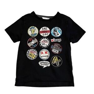 LITTLE MARC JACOBS Short Sleeve Patch Tee SHIRT Black